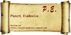 Peszt Eudoxia névjegykártya